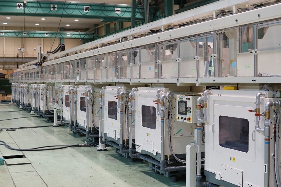 製作する加工ラインは、全長20mを超えるものもあります