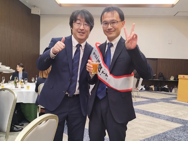 試験合格祝いの写真