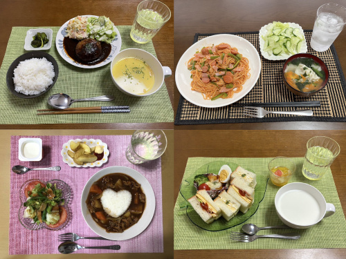 各施設の職員手作りの料理写真