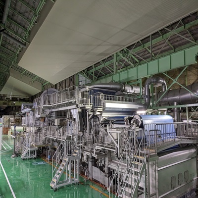 中越パルプ巻取