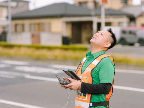 ドローンによる屋根調査