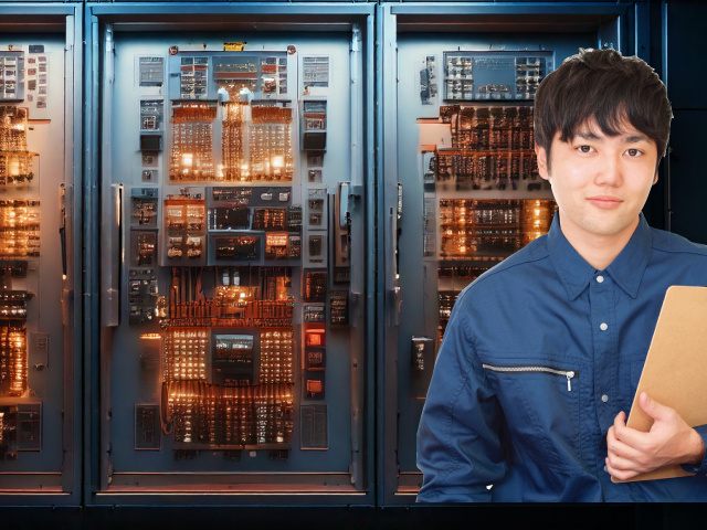 男性作業員の写真