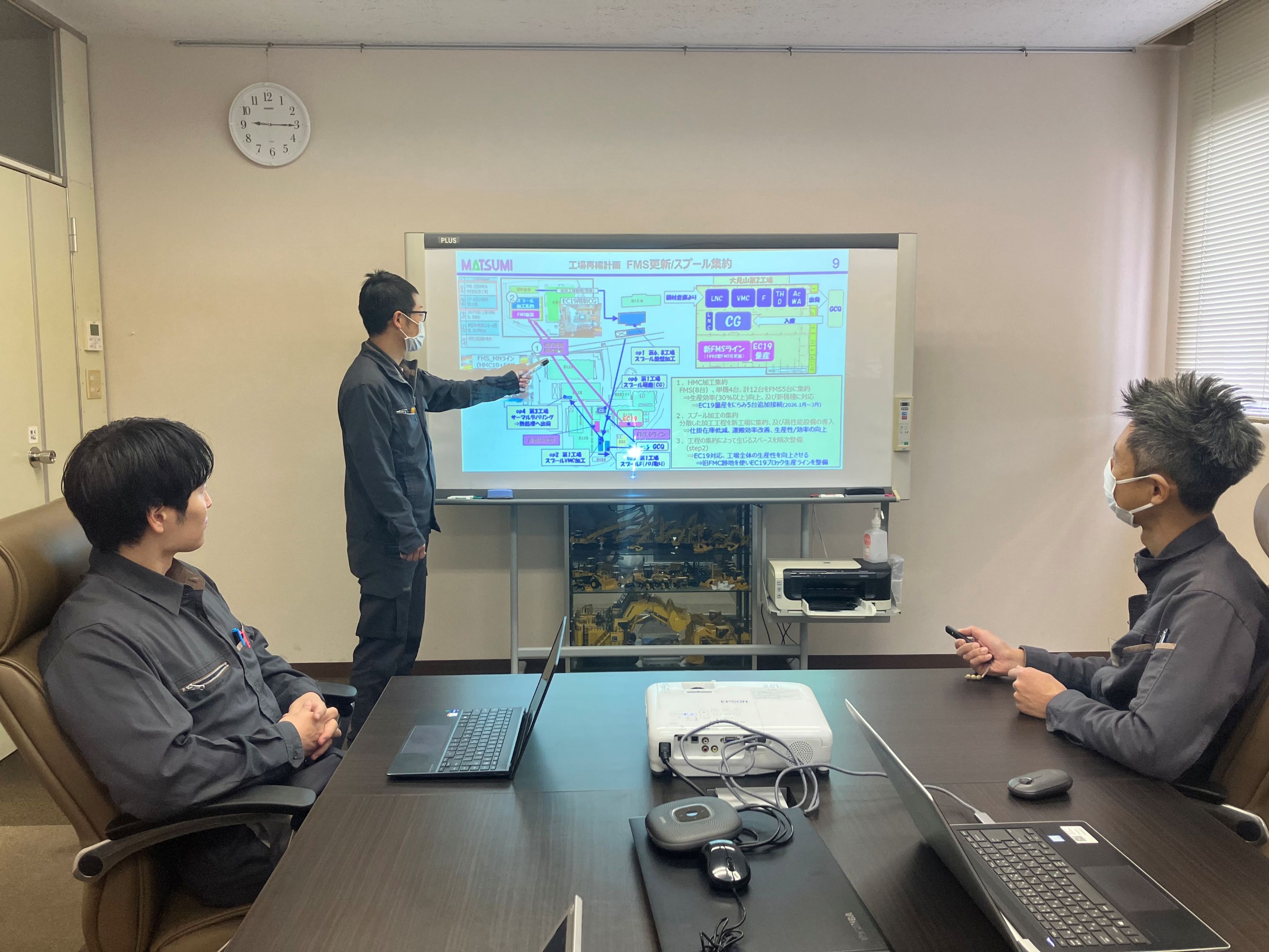 プレゼンしている様子