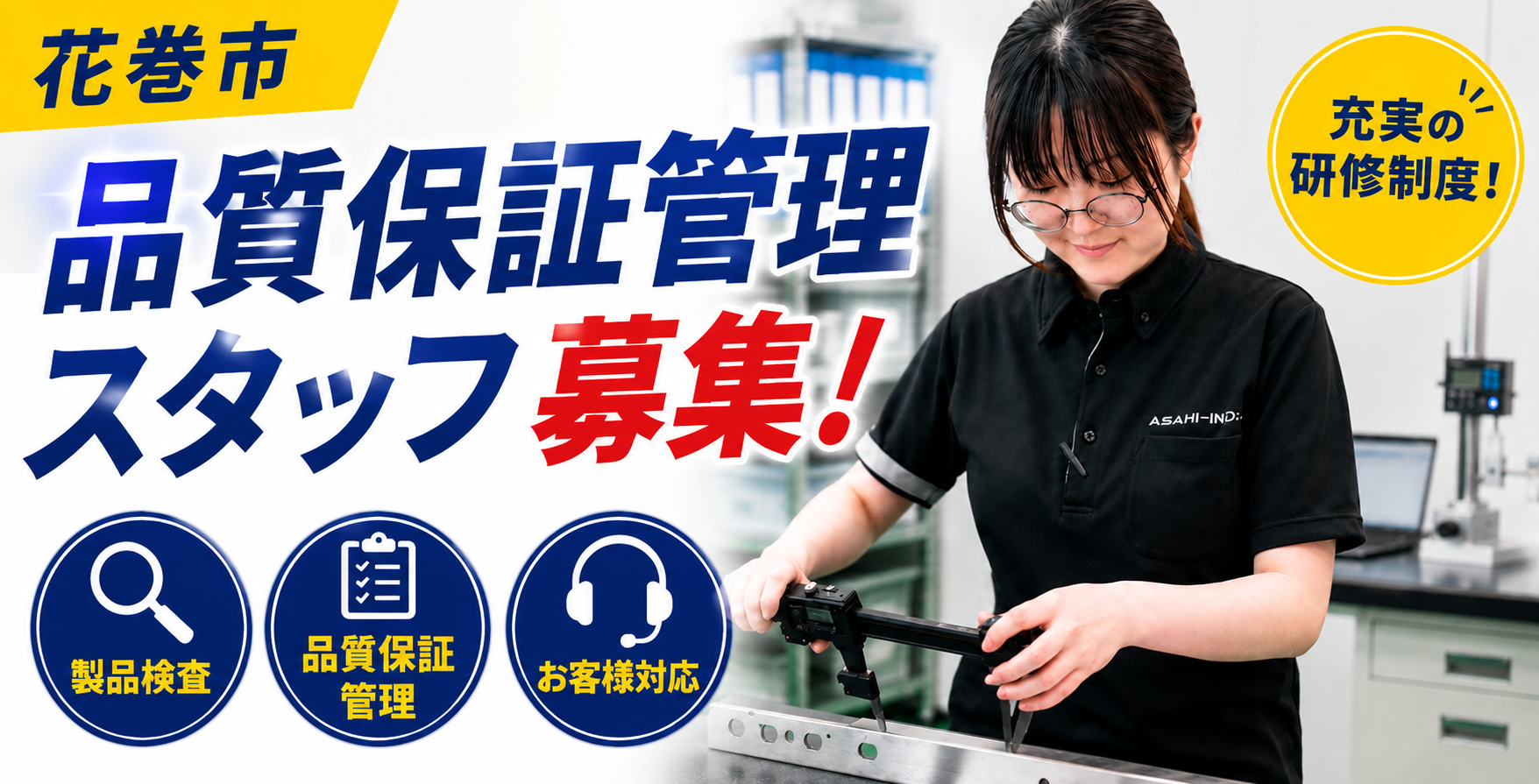 7.8~花巻 品質保証管理スタッフ