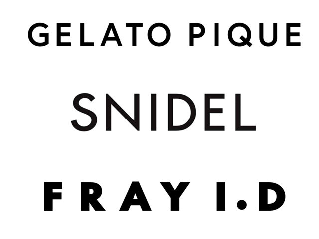 Gelato pique/SNIDEL/FRAY I.D　ロゴ