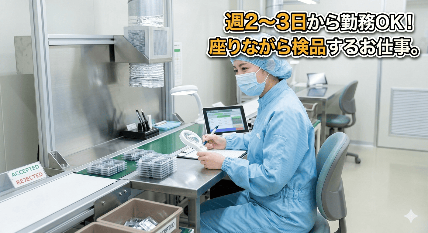 座り検品