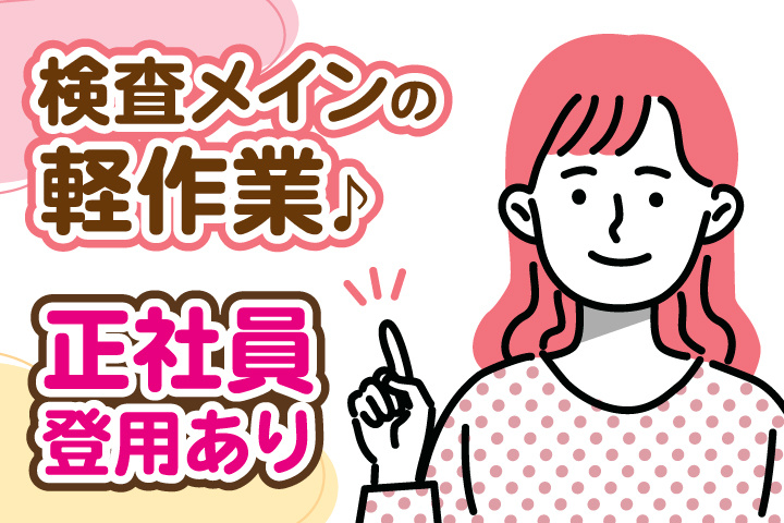 検査メインの軽作業