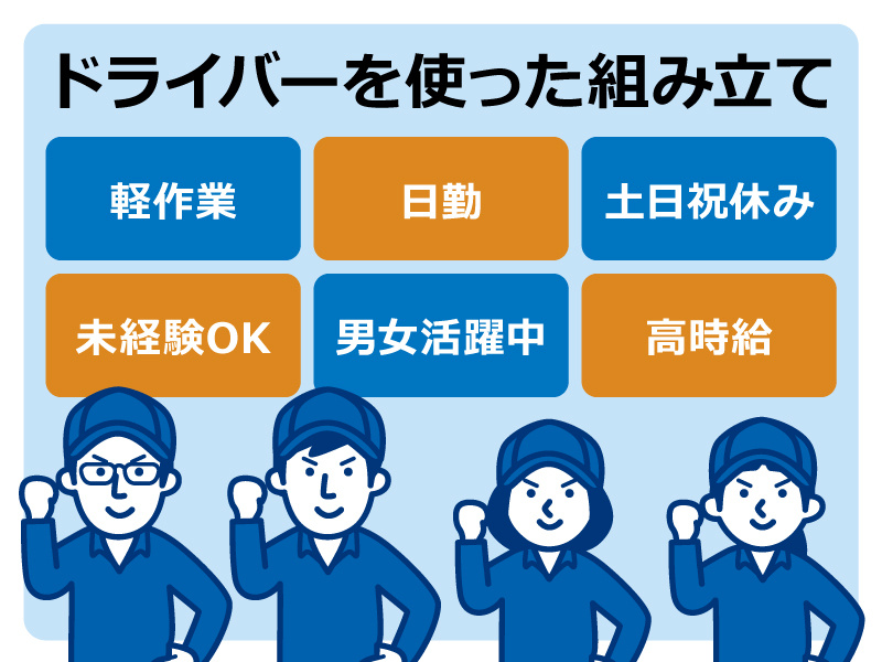 ドライバーを使った組立