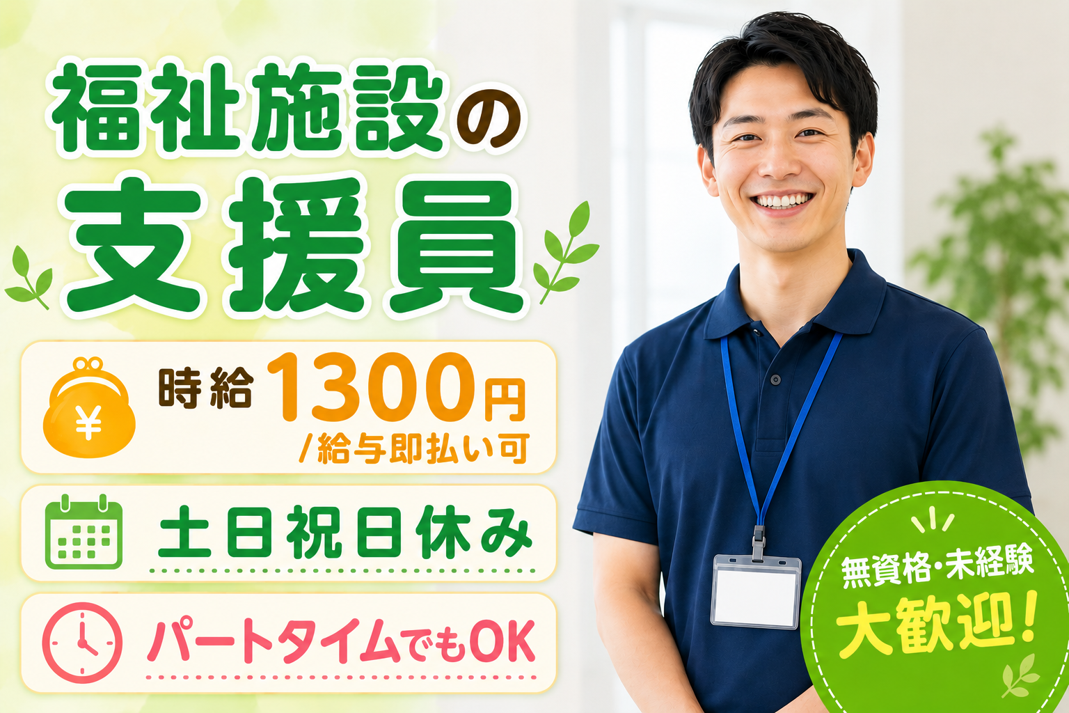 福祉施設の支援員