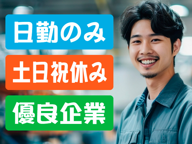 日勤のみ　土日祝休み　優良企業