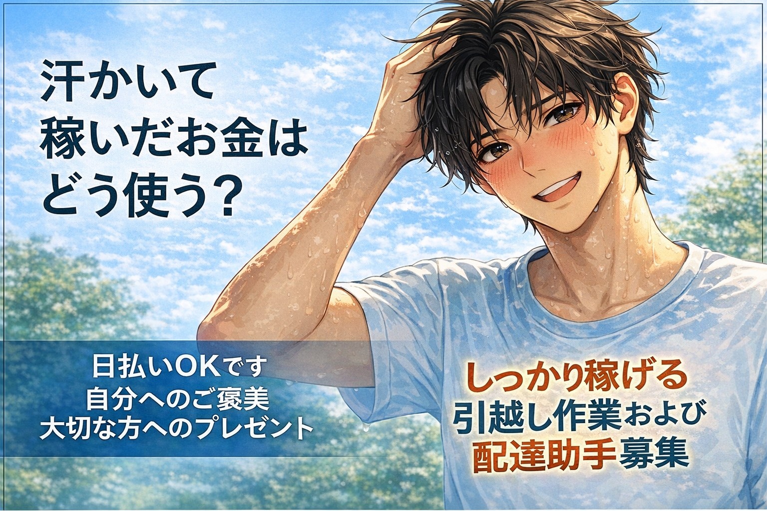しっかり稼げる引越し作業および配達作業募集