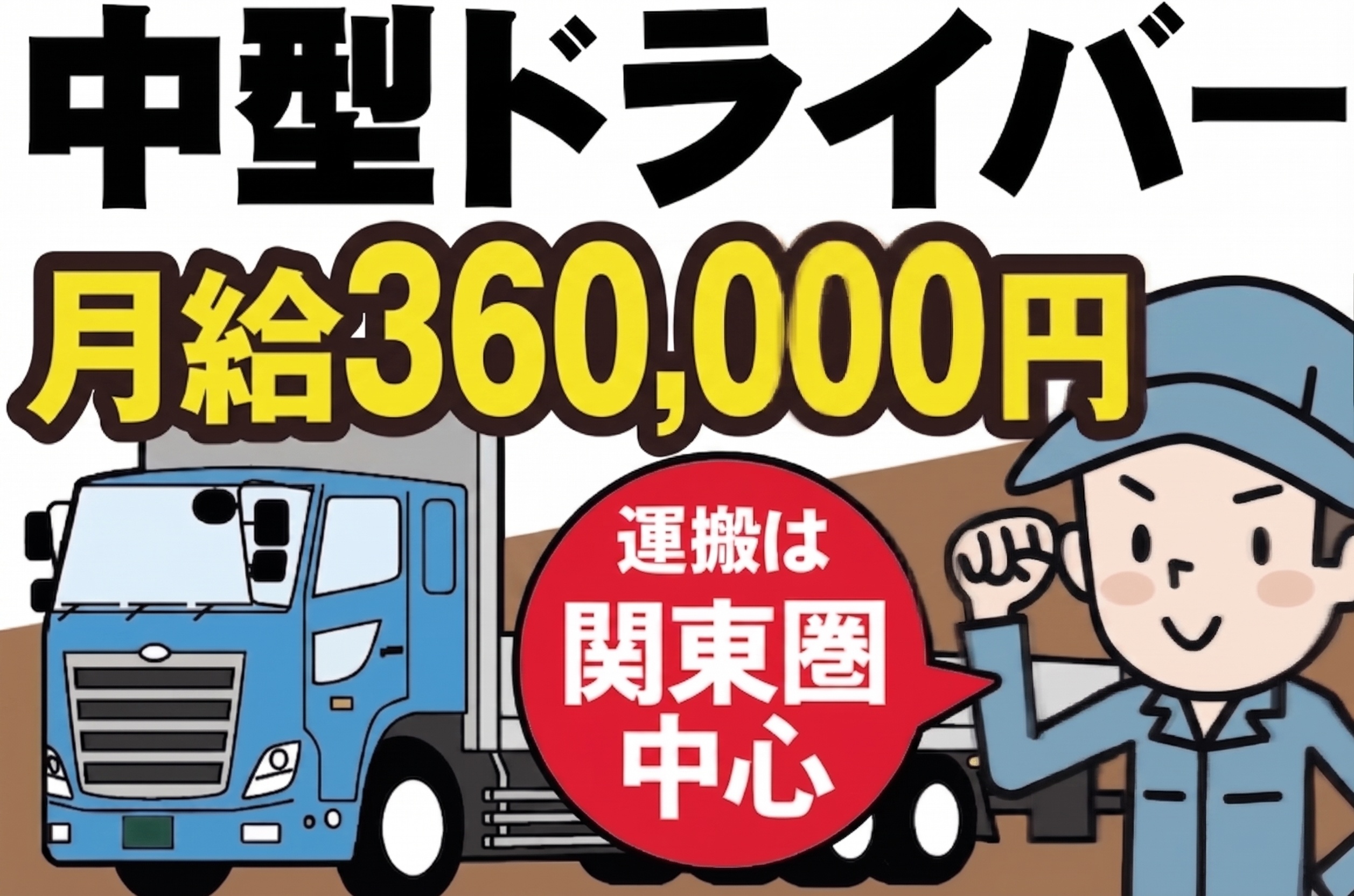 中型ドライバー募集