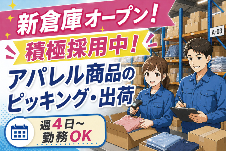 アパレル作業スタッフ