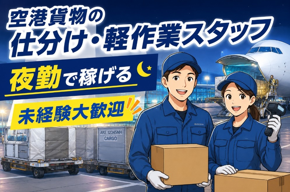 空港貨物の軽作業