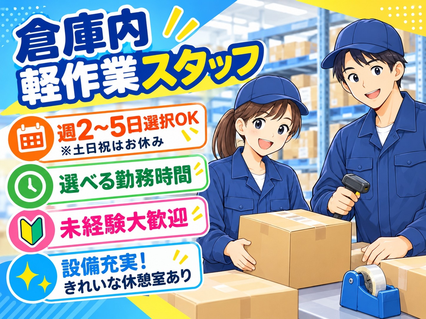 倉庫内軽作業の募集内容(千葉県成田市) 株式会社GoodWorkJapanの採用