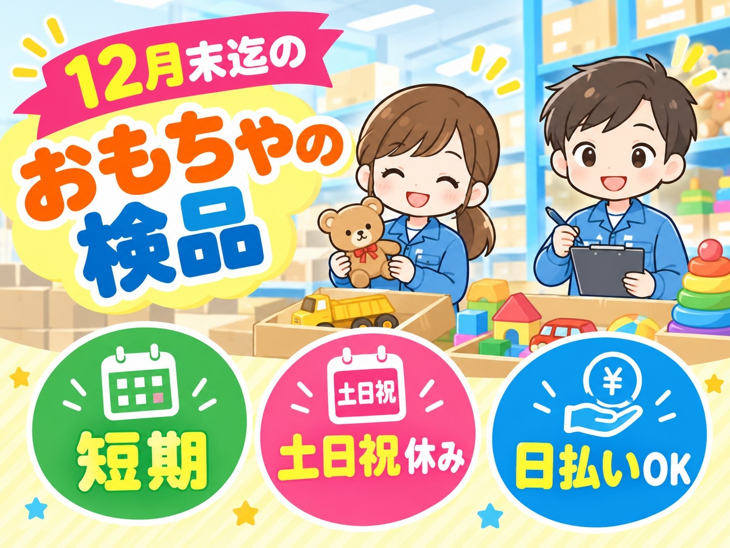 おもちゃの検品