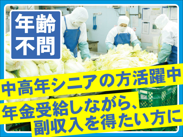 年齢不問　中高年シニアの方活躍中　年金受給しながら、副収入を得たい方に
