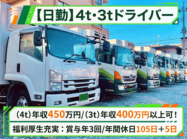 日勤中型運転手募集