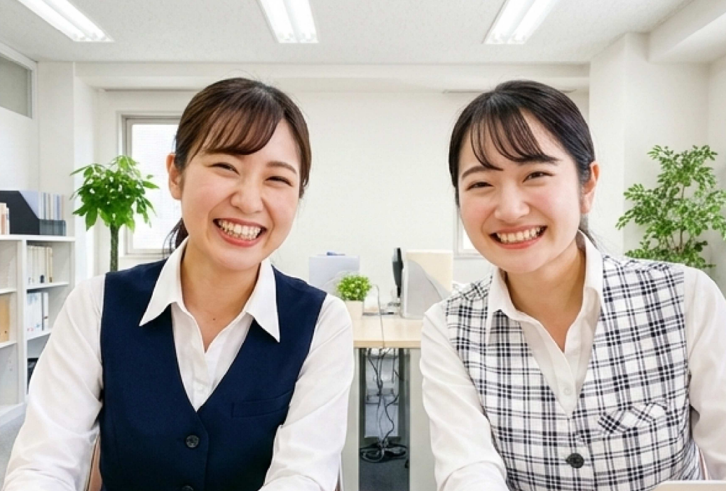 事務員が談笑しているイメージ写真です。