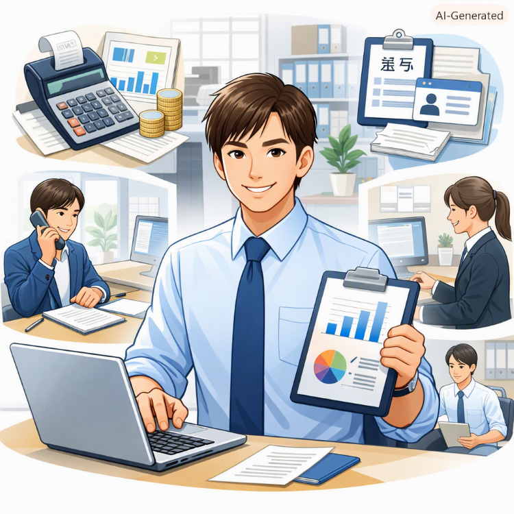経理総務男性