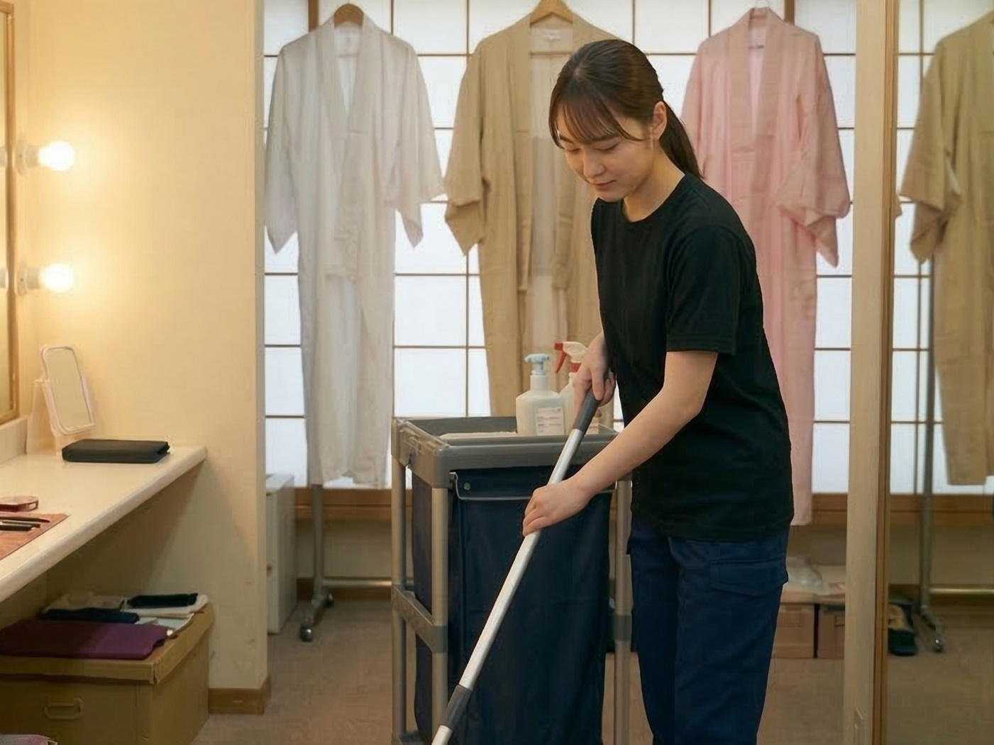 楽屋女性清掃