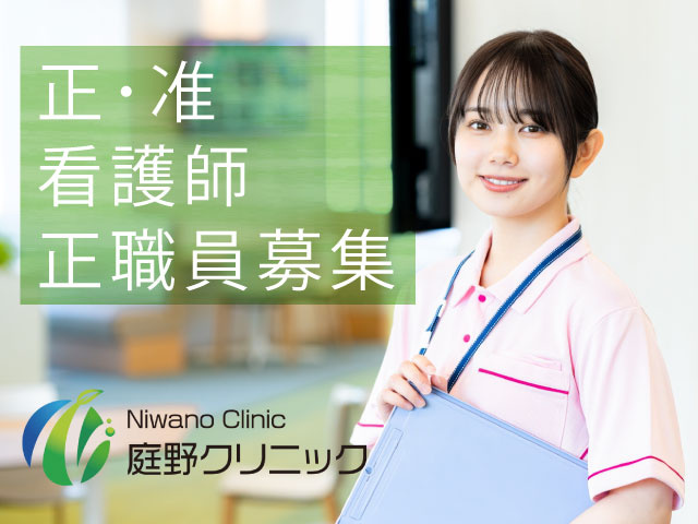 正･准看護士の正職員募集です。看護師女性の画像