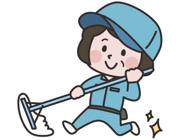 清掃員女性のイラスト