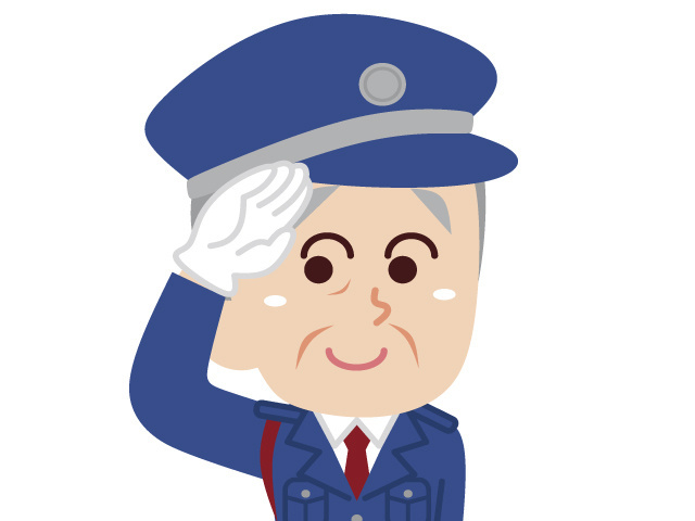 警備員男性のイラスト