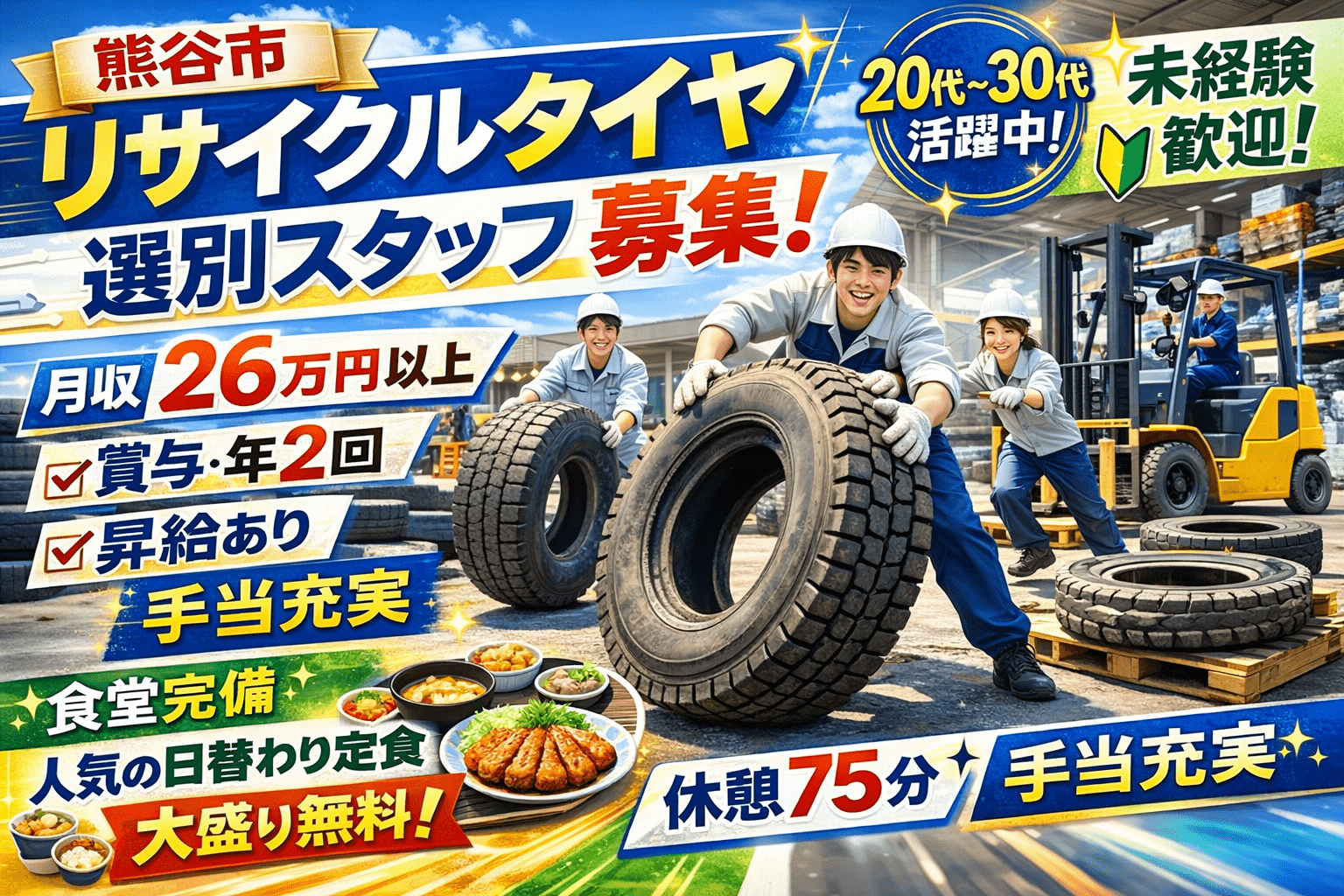 国分商会　タイヤ選別