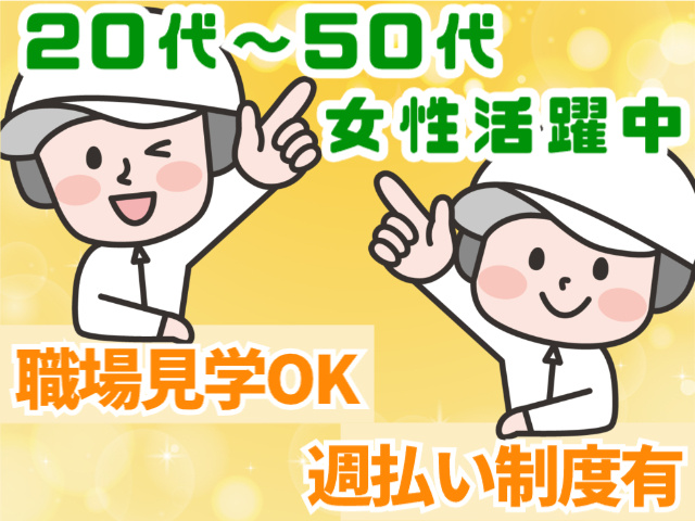 20代～50代女性活躍中