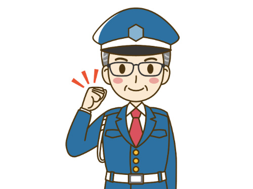 警備員男性のイラスト