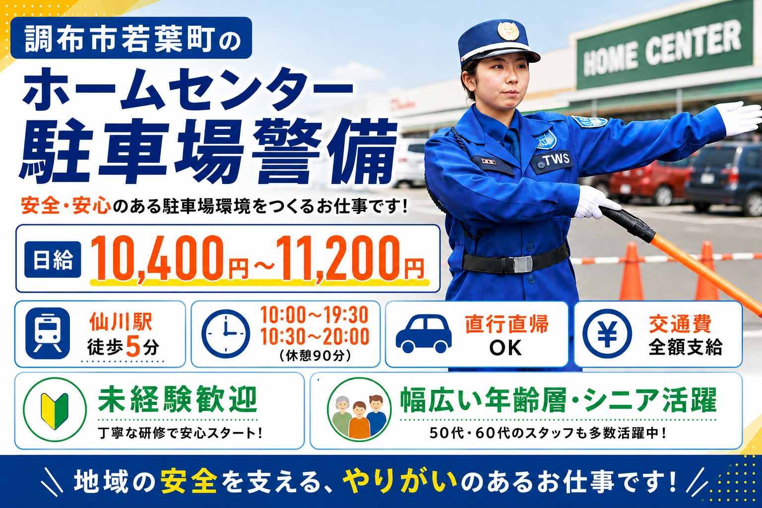 調布市若葉町駐車場警備スタッフ