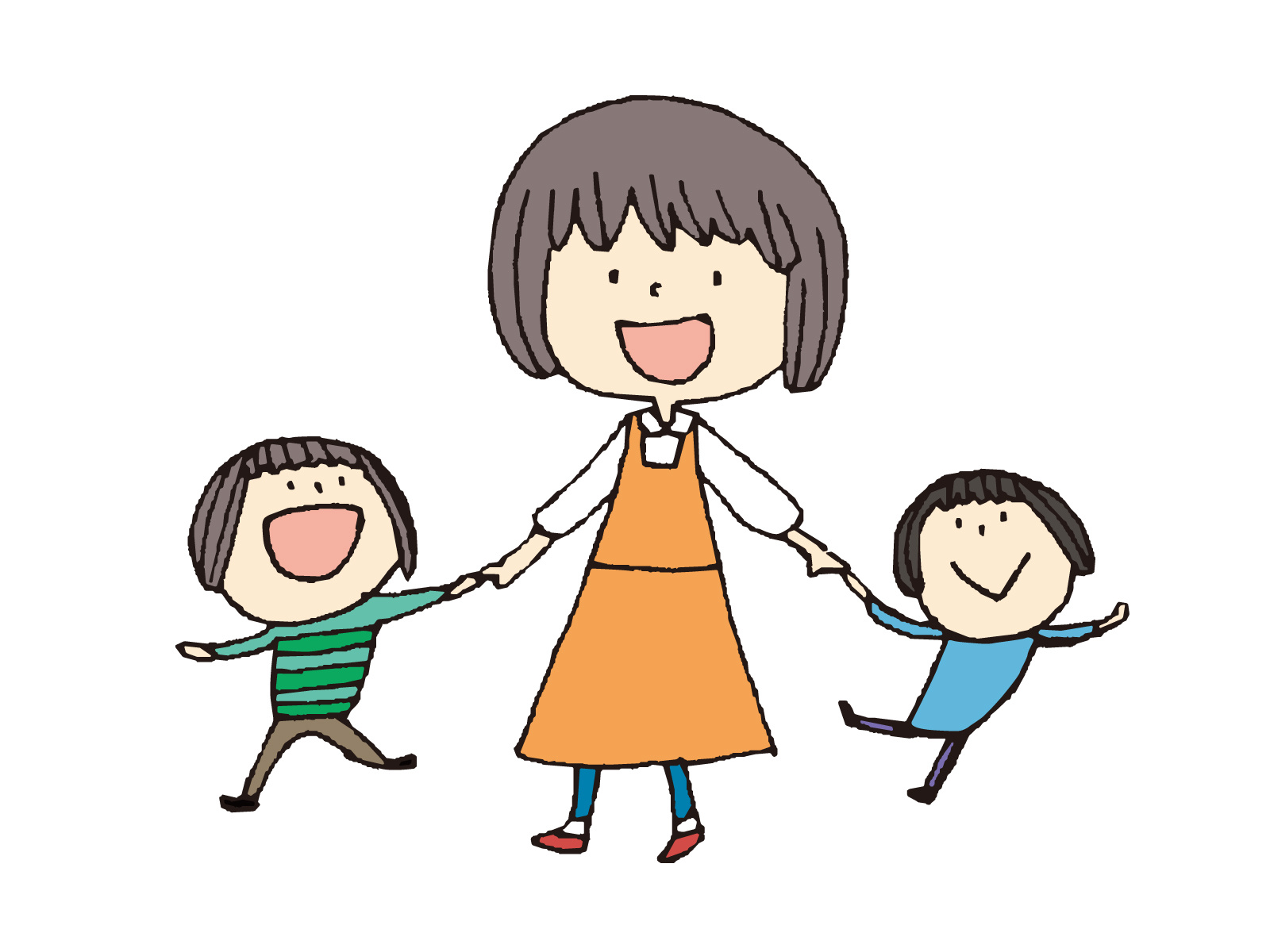放課後デイサービス 指導員と子供
