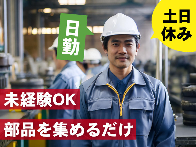 土日休み　日勤　未経験OK　部品を集めるだけ