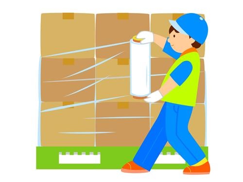 ラップ巻き作業