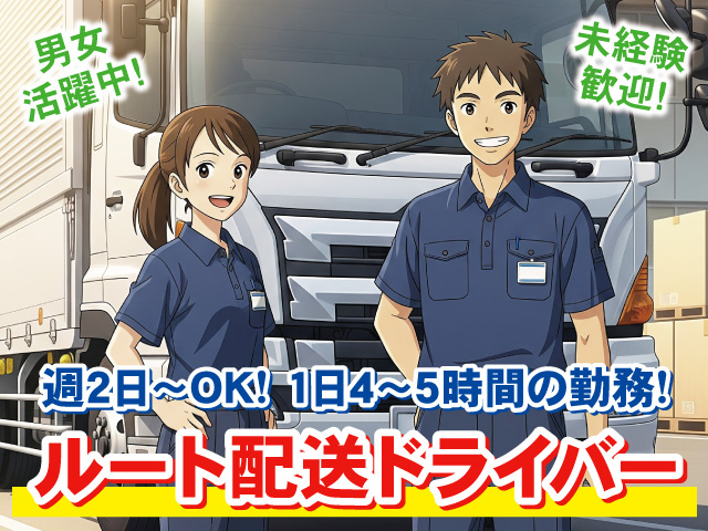 ルート配送ドライバーのイラスト
