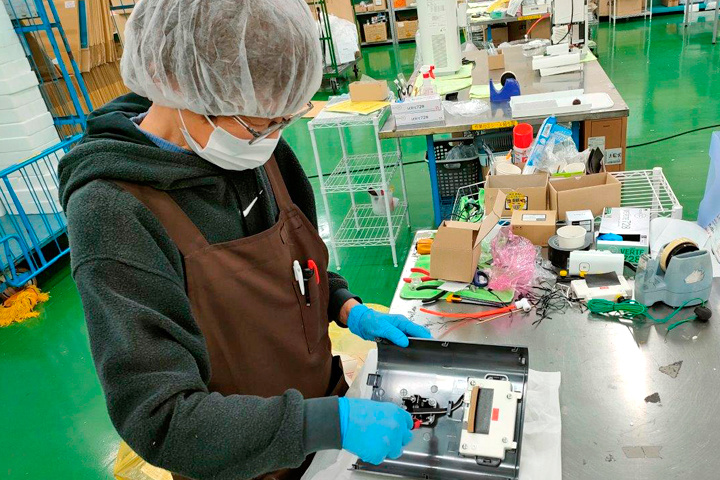 ジャスティス茨城センター内の作業風景