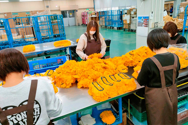 ジャスティス茨城センター内の作業風景
