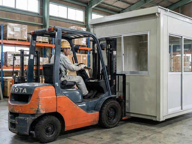 カウンターリフトオペレーター／ユニットハウス移動／大型倉庫内