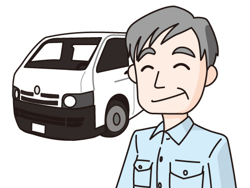ワゴン車のイラスト