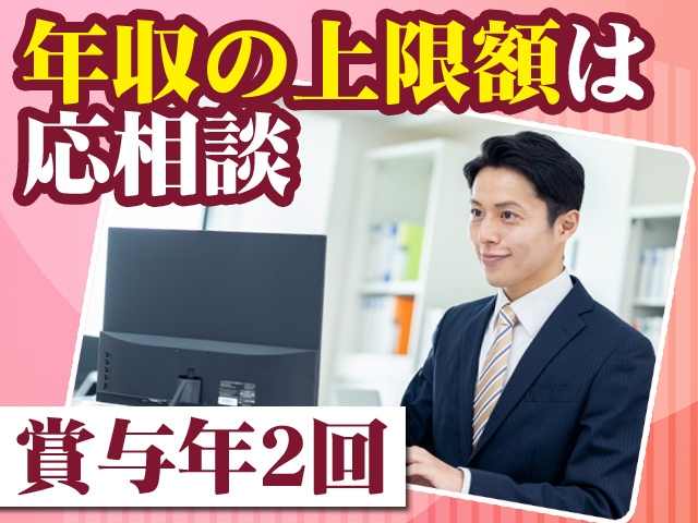 年収の上限額は応相談 賞与年2回