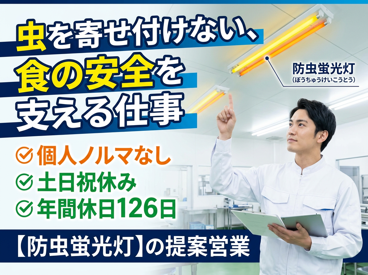 虫を寄せ付けない、食の安全を支える仕事