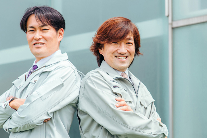 作業服のスタッフ写真