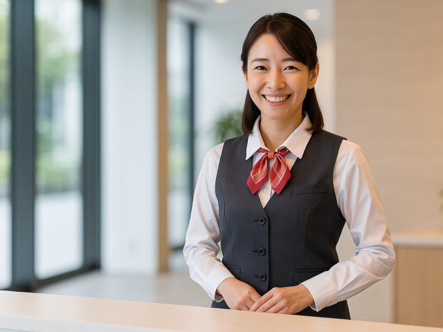 受付女性のイメージ写真