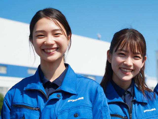 作業着　女性2人イメージ写真