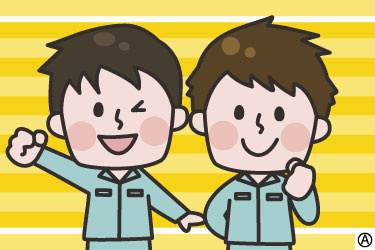 男性スタッフのイラスト