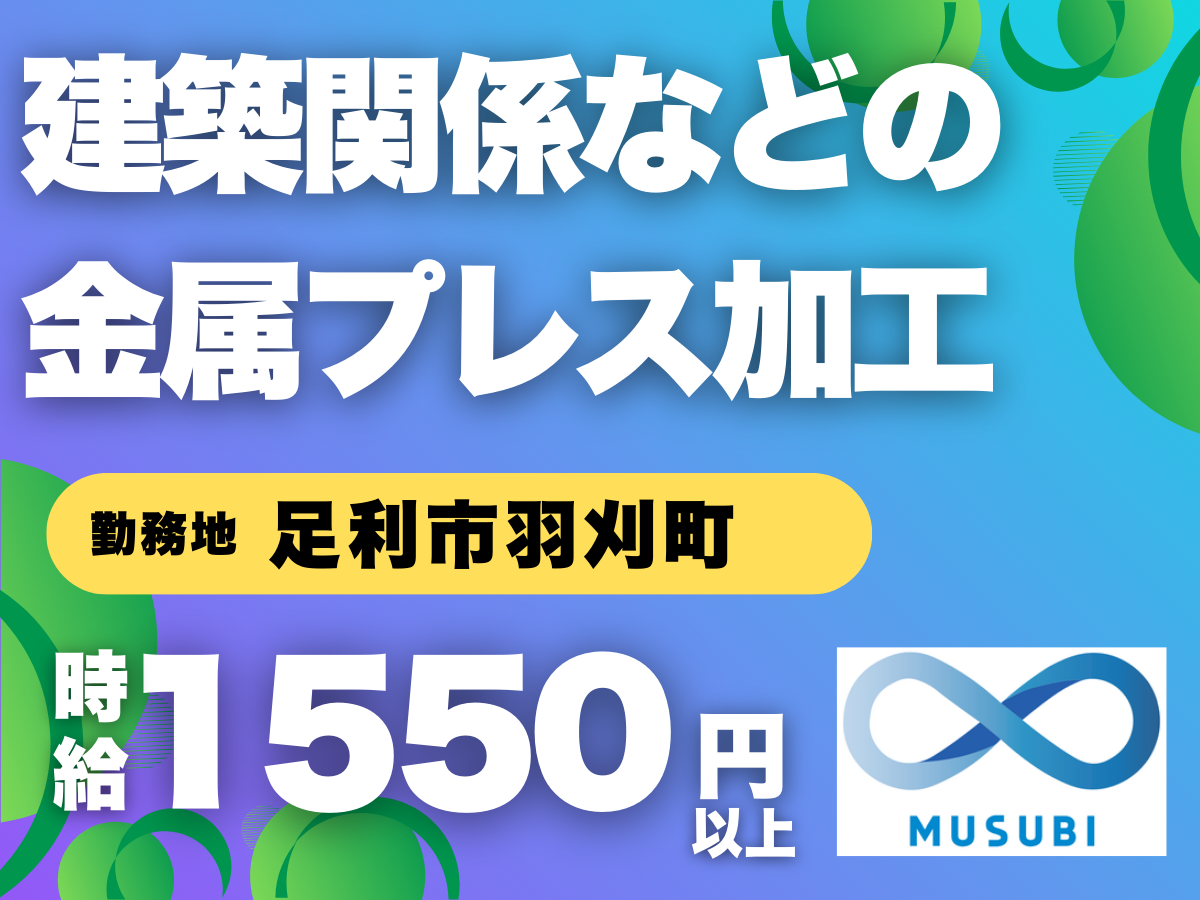 足利市／建築関係などの金属プレス加工