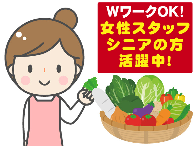 WワークOK! 女性スタッフ・シニアの方活躍中！