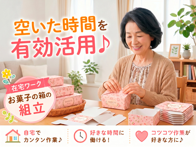 お菓子の箱の組立て