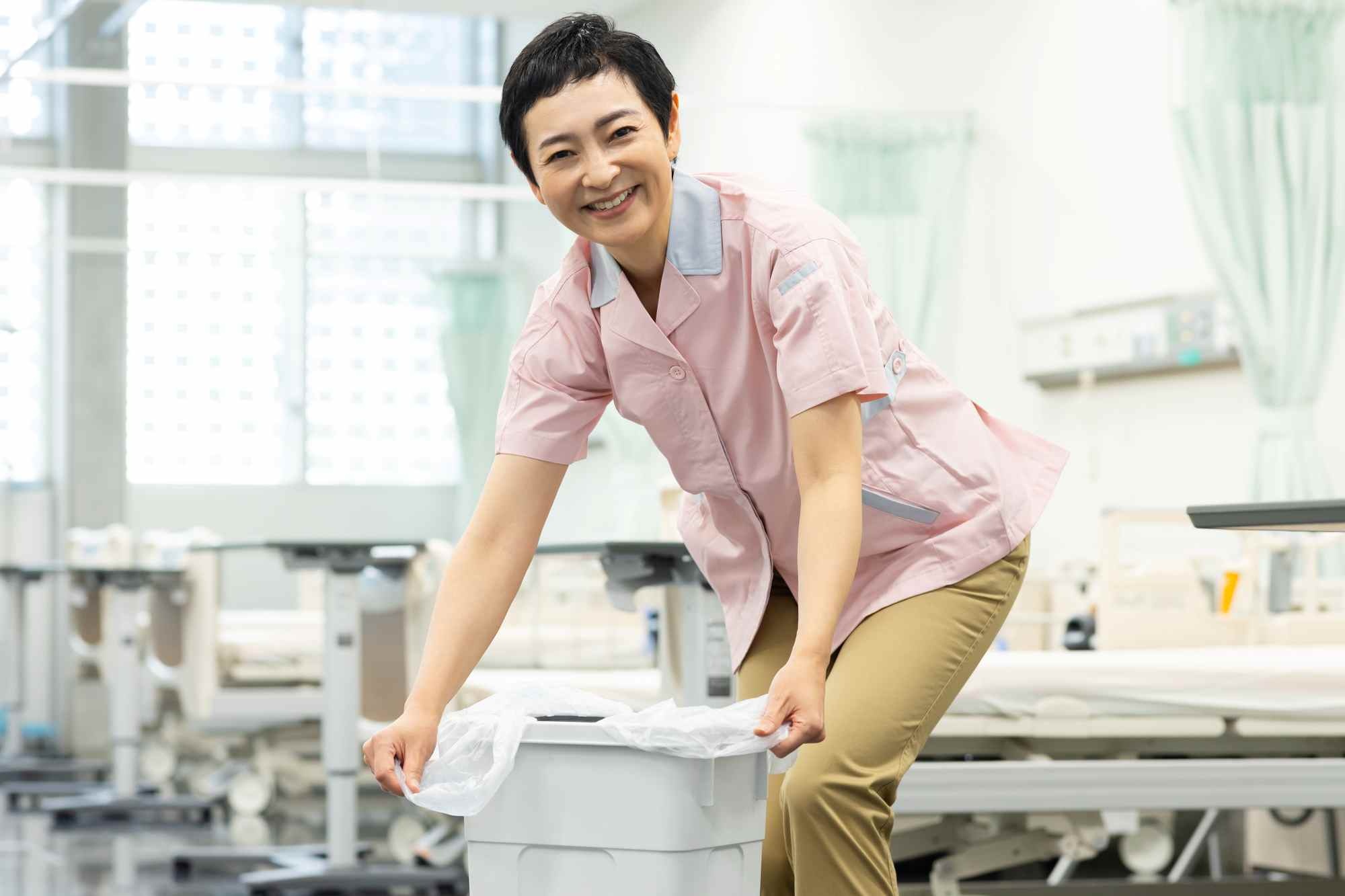 ごみ袋設置の様子